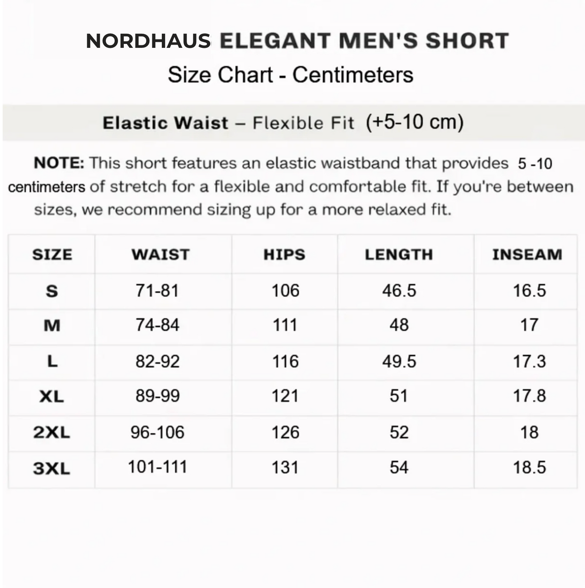 NORDHAUS ELEGANT MEN'S SHORTS